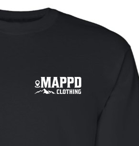 Block Logo - Veteran - Mappd Clothing - Long Sleeve Tee - Black