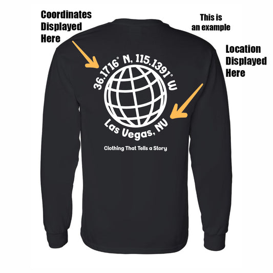 Globe Logo - Mappd Clothing - Long Sleeve Tee - Black