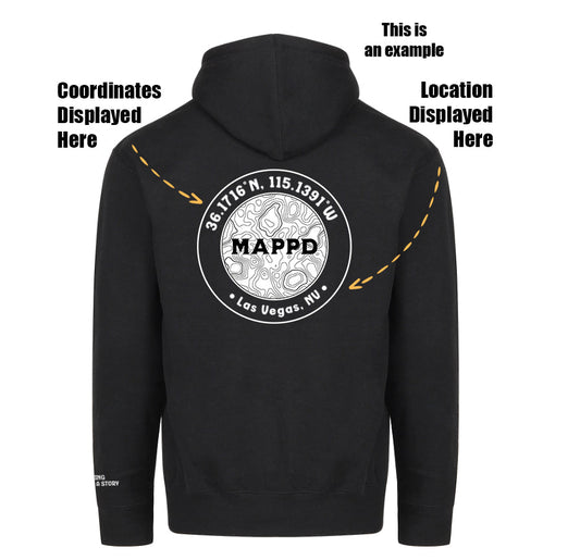 Topo Map Logo - ZipUp Sweater / Heavy Weight Hoodie - 11 Colors to choose from!