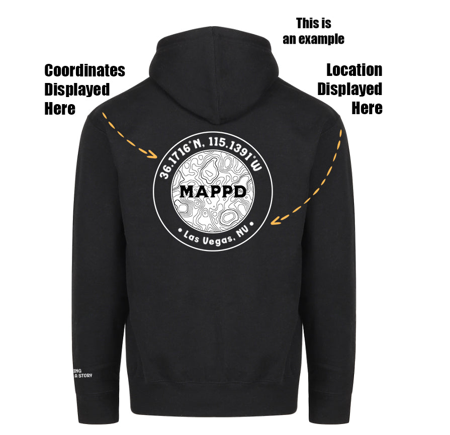 Topo Map Logo - Mappd Clothing - Sweater / Heavy Weight Hoodie - 11 Colors to choose from!