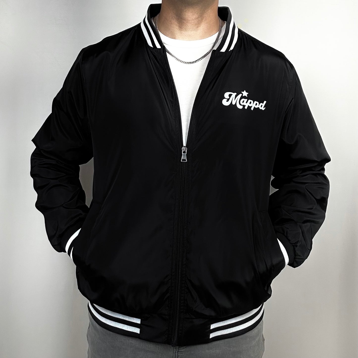 Work Hard Play Harder - Mappd Clothing - Bomber Jacket - 4 Colors to choose from!