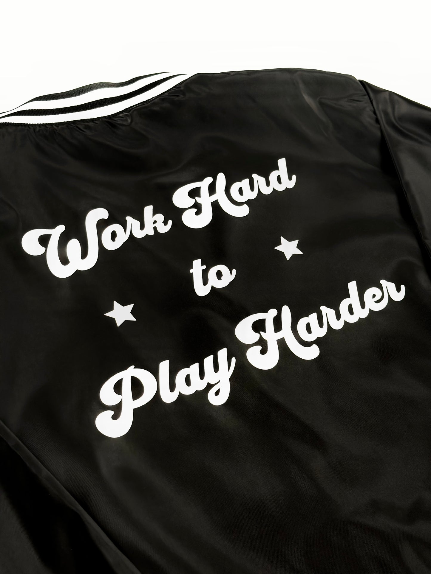 Work Hard Play Harder - Mappd Clothing - Bomber Jacket - 4 Colors to choose from!