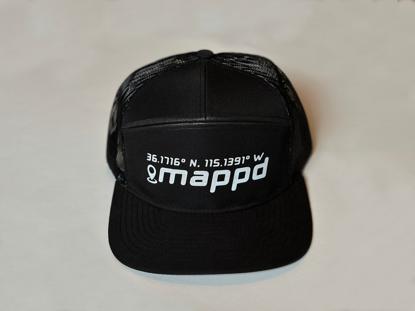 Mappd Clothing Logo 7-Panel Coordinates Hat // Multiple Colors Available