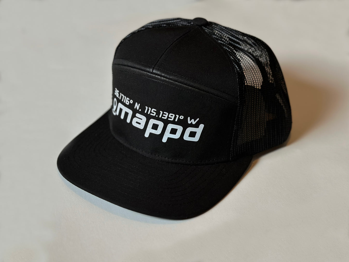 Mappd Clothing Logo 7-Panel Coordinates Hat // Multiple Colors Available