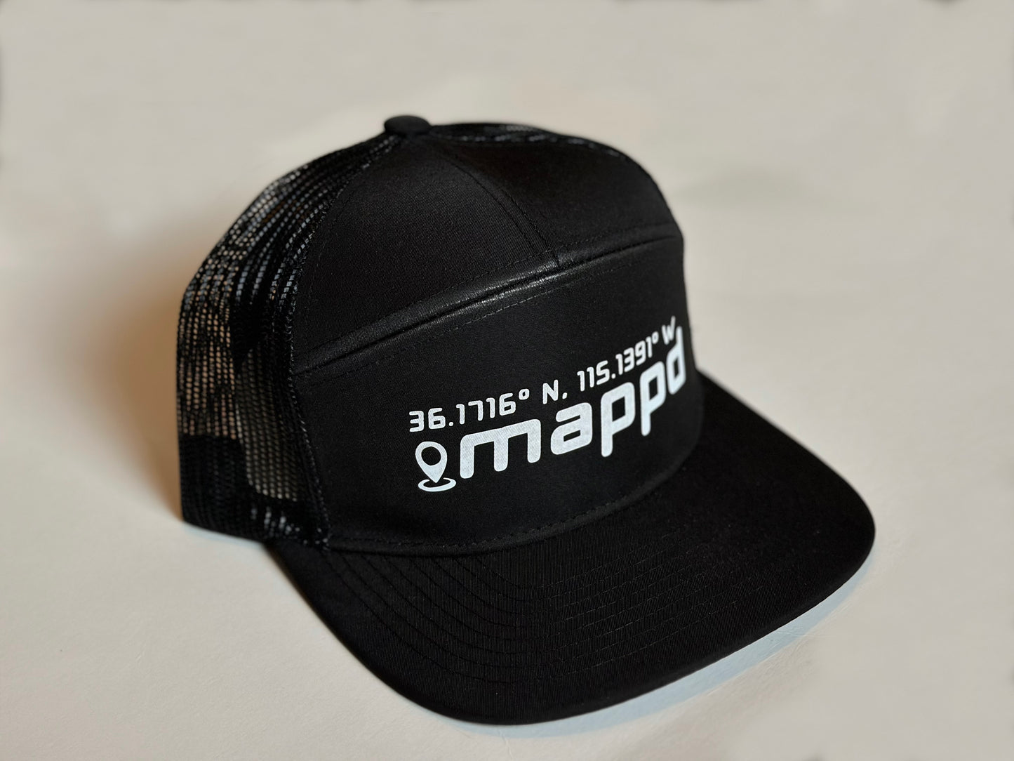 Mappd Clothing Logo 7-Panel Coordinates Hat // Multiple Colors Available