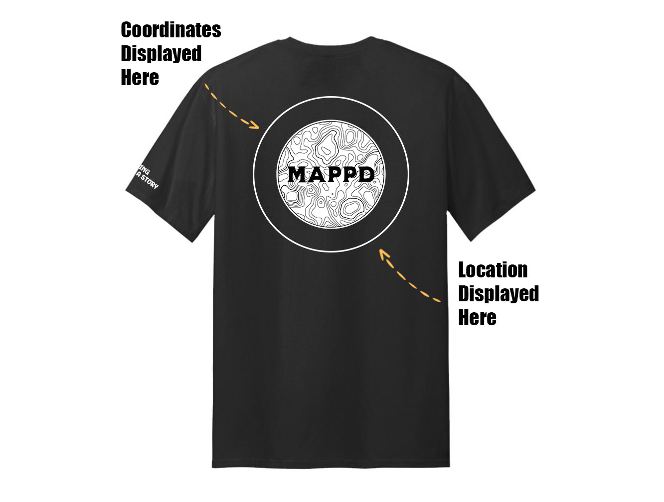 Topo Map Logo - Mappd Clothing - TShirt - 18 Colors to choose from!