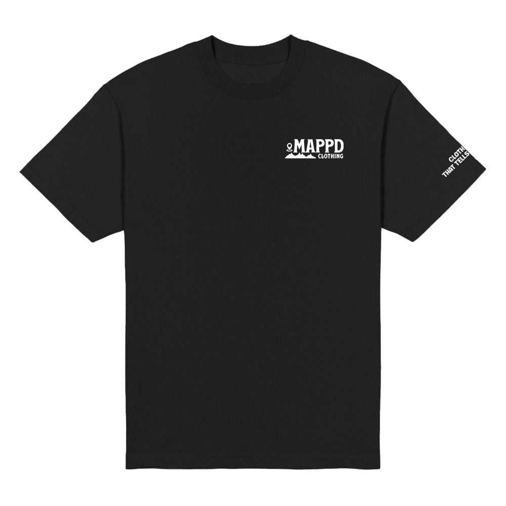 Topo Map Logo - Mappd Clothing - TShirt - 18 Colors to choose from!