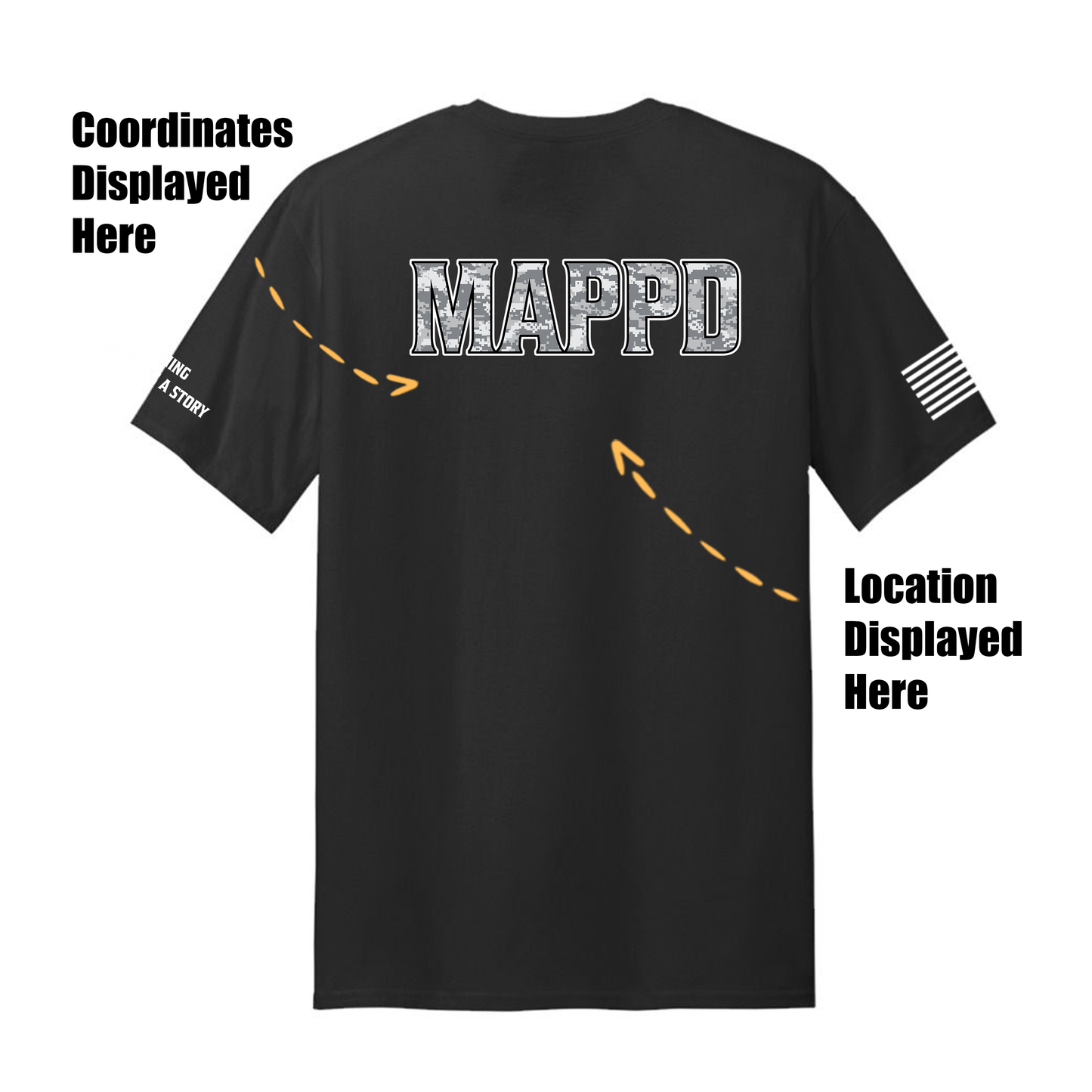 *VETERAN* MAPPD topo Logo - Mappd Clothing - TShirt - 18 Colors to choose from!